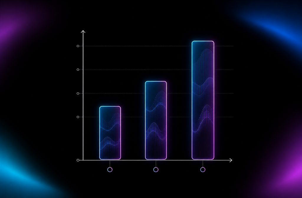 Vertical bar-chart comparison showing Riffusion output quality lower than Suno and Udio across categories.